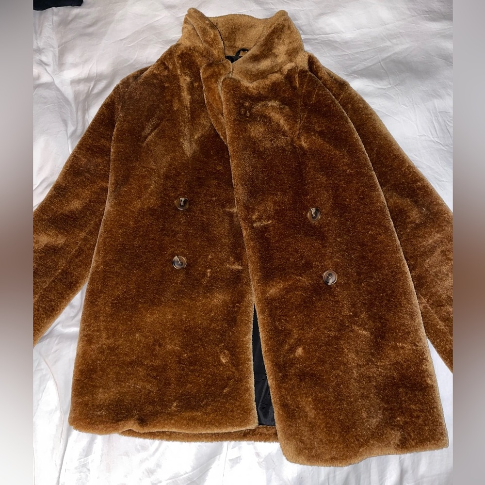 Brown Faux Fur Coat